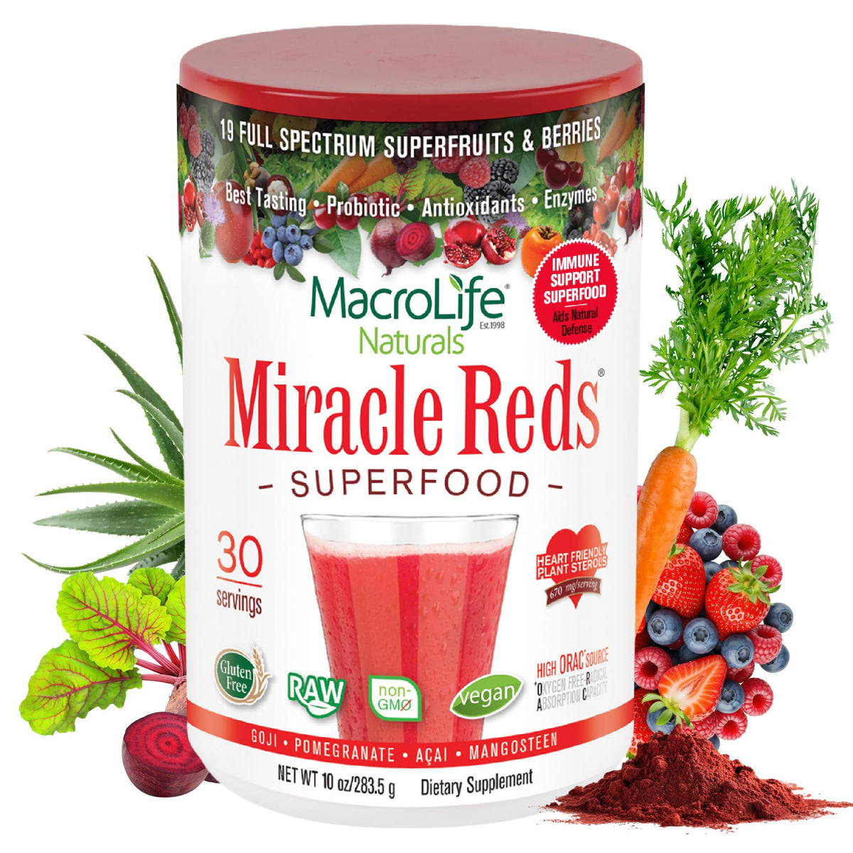 MacroLife Naturals Miracle Reds Superfood