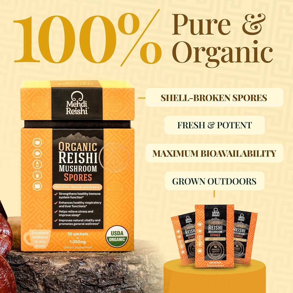 Mehdi Reishi Ultimate Reishi Mushroom Formula - 30 Servings - 100% - image 4
