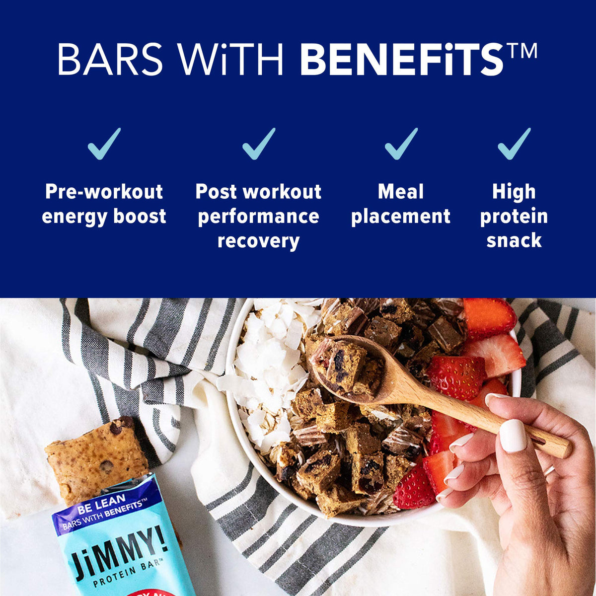 JimmyBar JiMMY! Keto Protein Bar Strawberry Nut 8g Protein - 12 Count - image 3