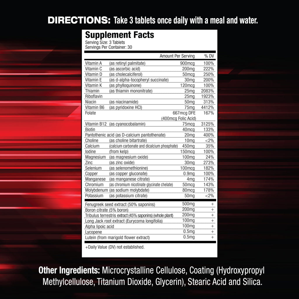 MuscleMeds Vitamin T Daily Complete Multivitamin for Men - 90 Capsules - image 2