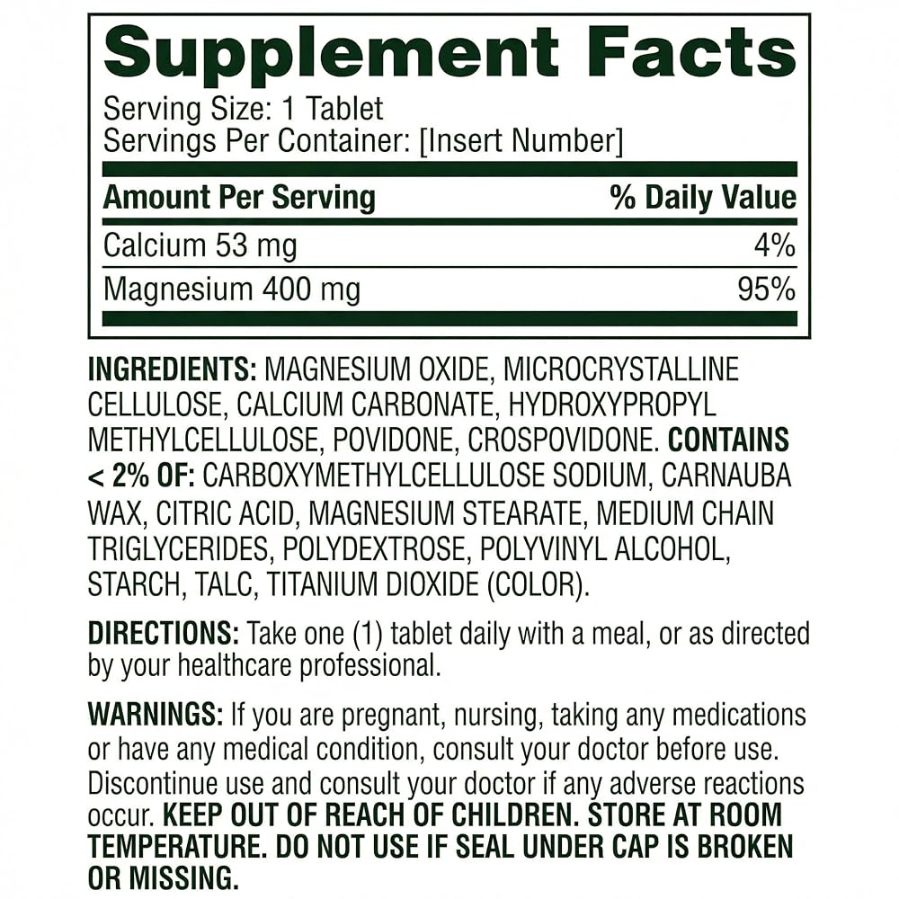 Unique Bundle Extra Strength Magnesium 250 Tablets