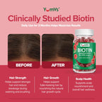 YUM-V'S Biotin Gummies 10,000 mcg for Hair, Skin & Nails - 70 Count - image 6