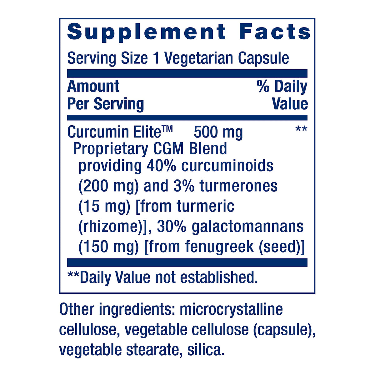 Life Extension Curcumin Elite Turmeric Extract - 60 Capsules - image 3