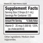 Equilife Vitamin D3 High Potency Liquid Drops - 0.4 fl oz - image 2