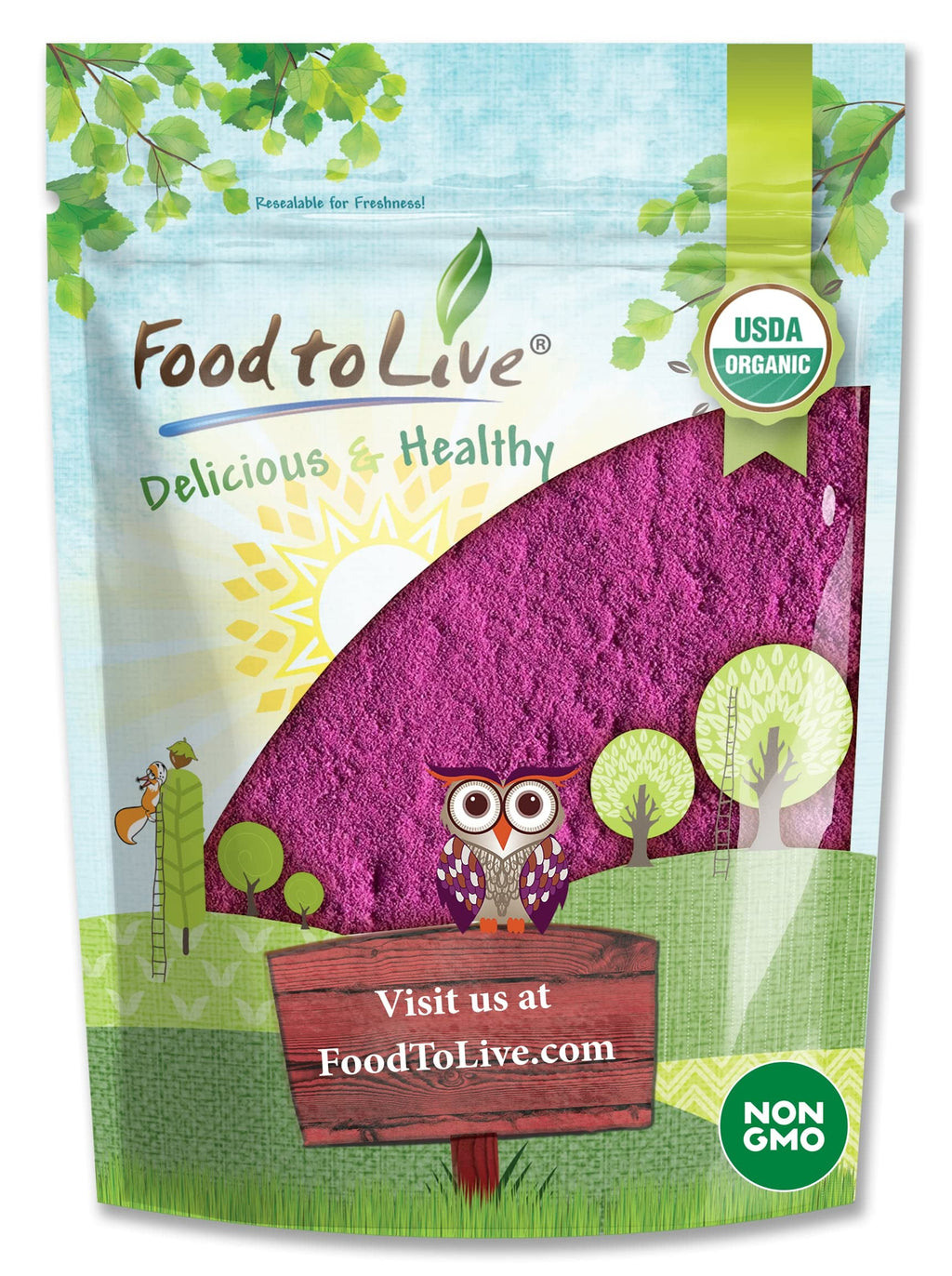 Food to Live Organic Black Currant Juice Powder