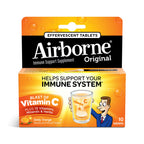 Airborne Effervescent Health Formula Tablets Orange - 10 Count