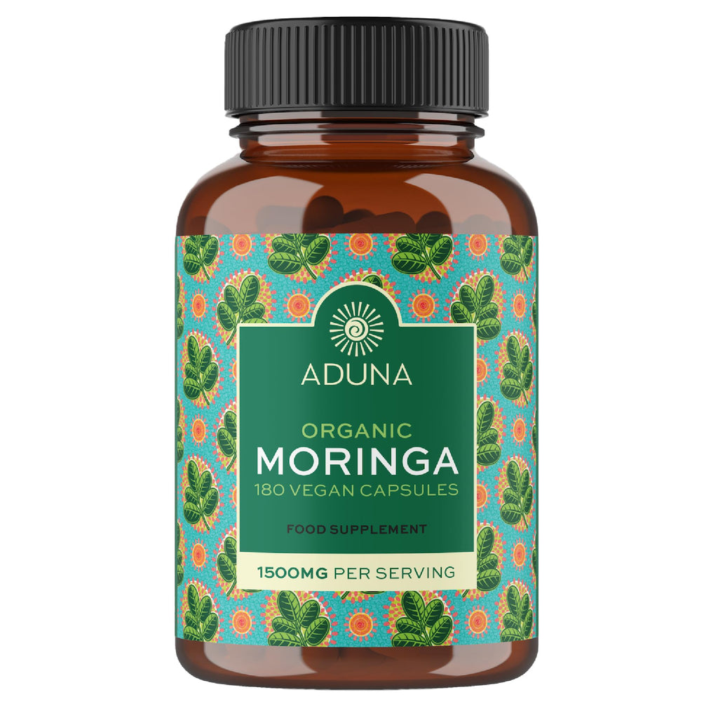 Aduna Organic Moringa Capsules Energy & Immune Support - 180 Capsules