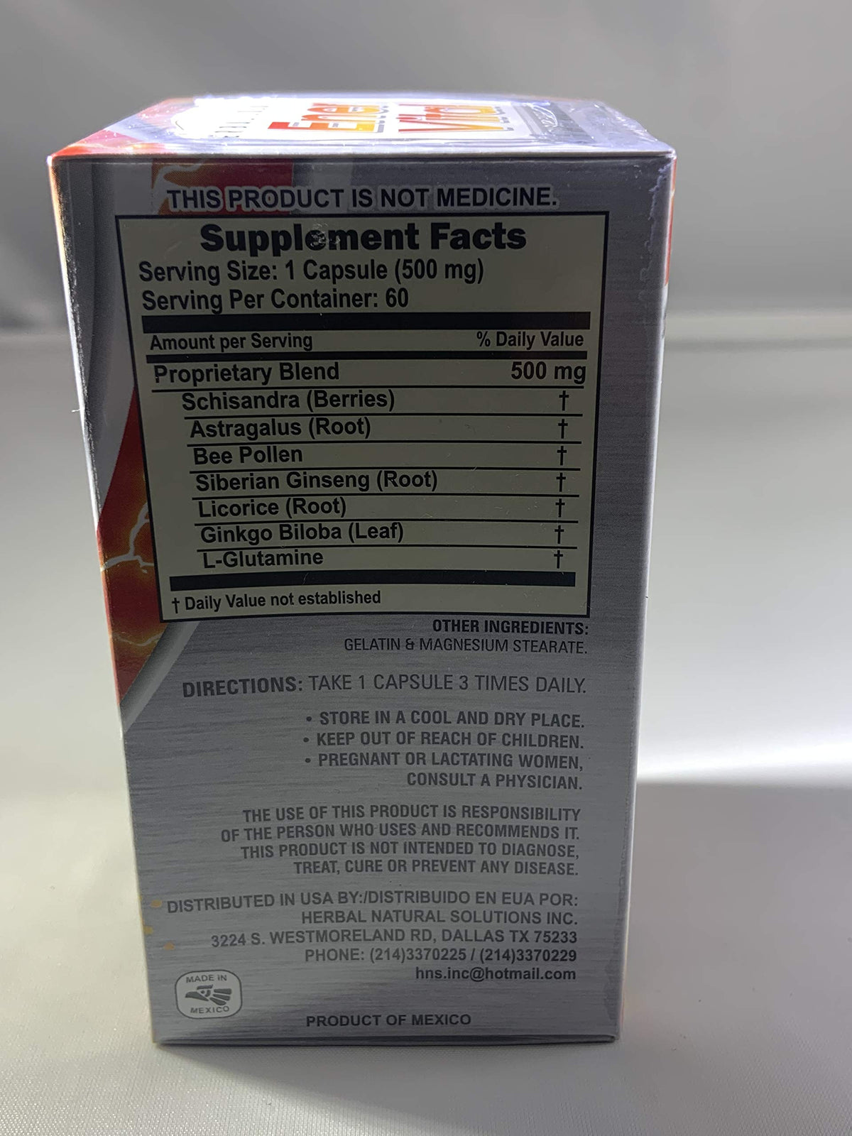 Herbal Solutions Ener Vital Capsules with Schisandra & Astragalus - 60 Capsules - image 3