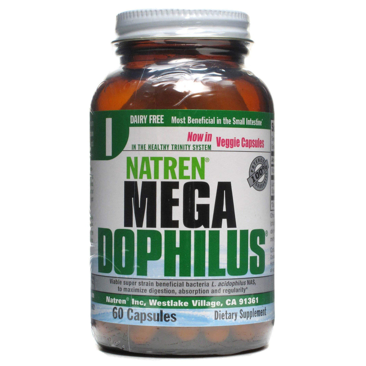 Natren Megadophilus Dairy Free Probiotic - 60 Capsules