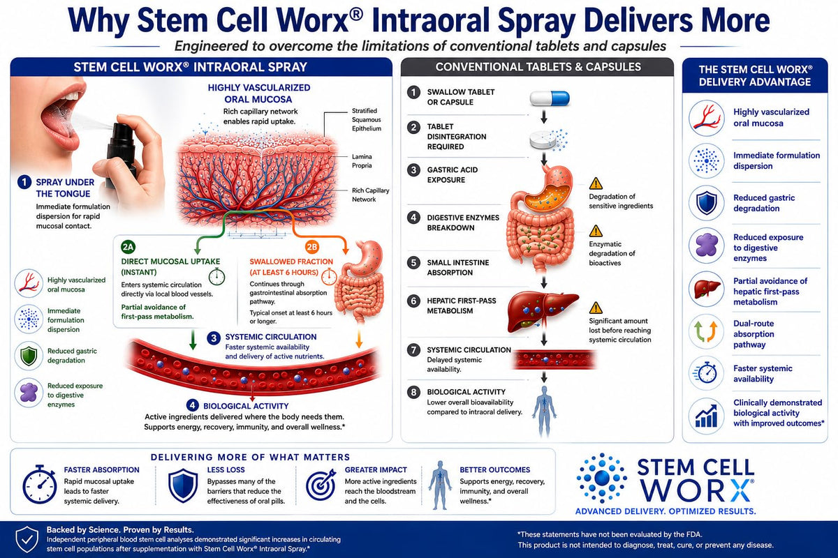 Stem Cell Worx Stem Cell Supplement Intraoral Spray - 3 Pack - image 5