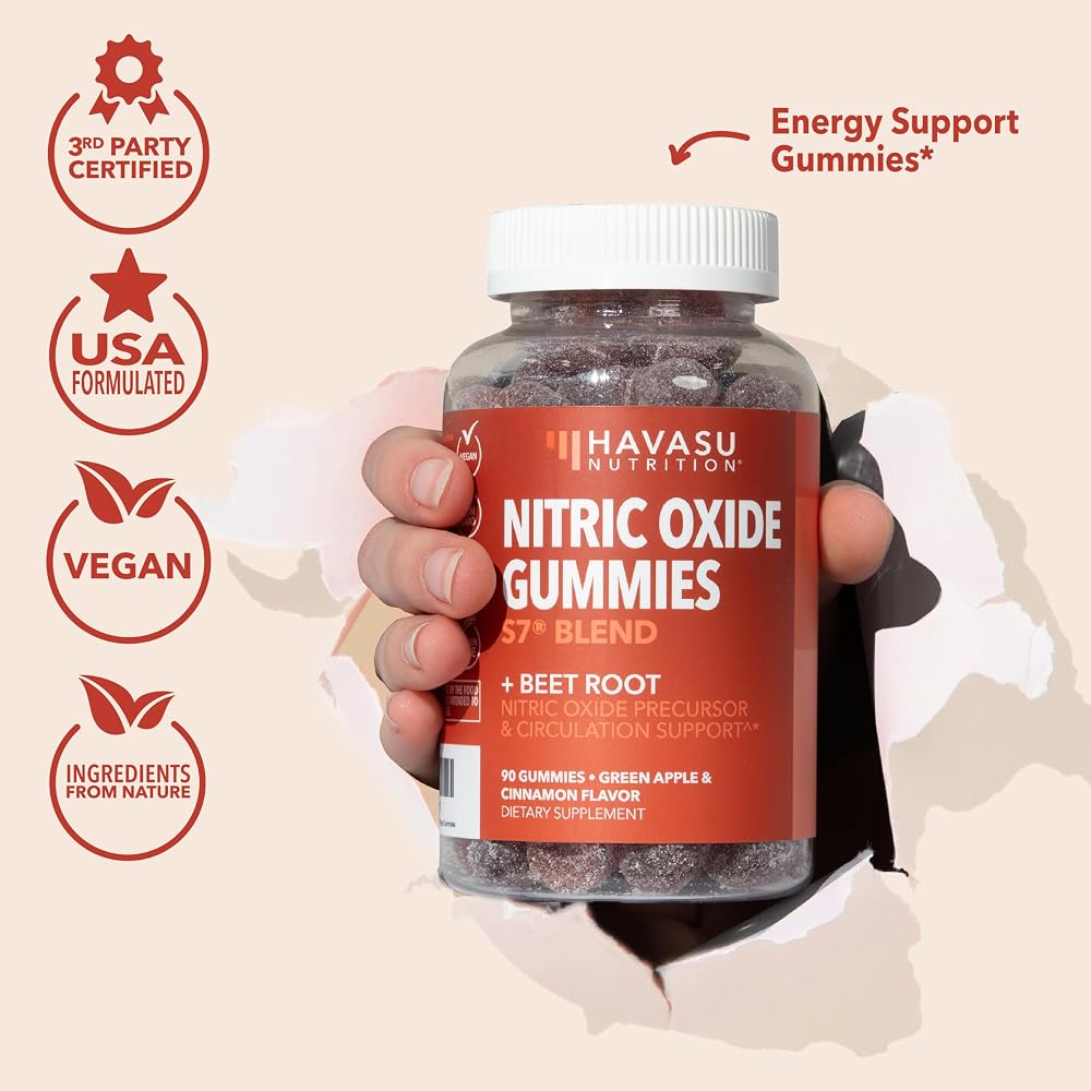 Havasu Nutrition Nitric Oxide Beet Root Gummies with L-Arginine - 90 Count - image 8