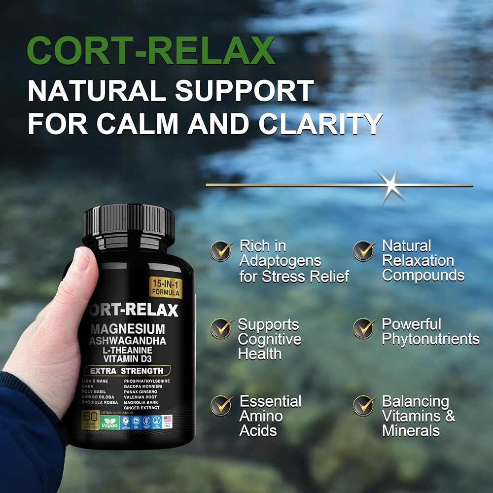 DLNIA Super Calm Cortisol Supplement with Magnesium Glycinate - 1 Count - image 9