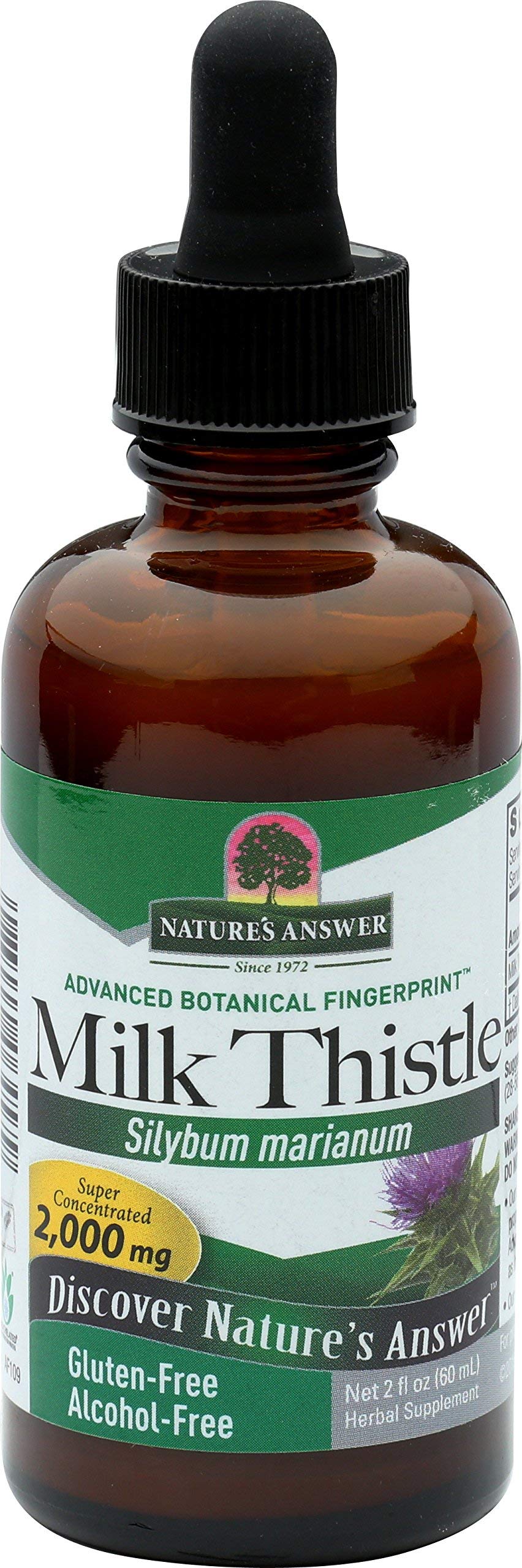 Nature's Answer Milk Thistle 2000 mg Liquid Extract - 2 Pack