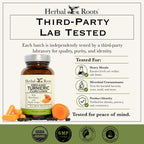Herbal Roots Organic Turmeric Curcumin with Ginger & Black Pepper - 60 Capsules - image 5