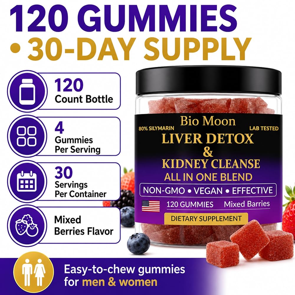 Bio Moon Liver & Kidney Detox Gummies with Milk Thistle - image 4