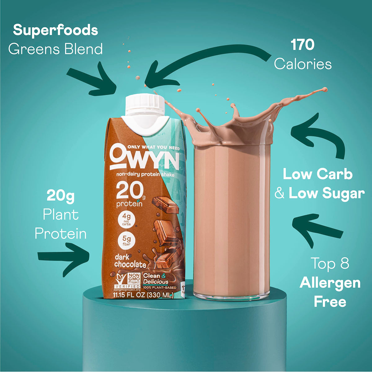 OWYN Only What You Need Vegan Protein Shake - 12 Pack - image 4
