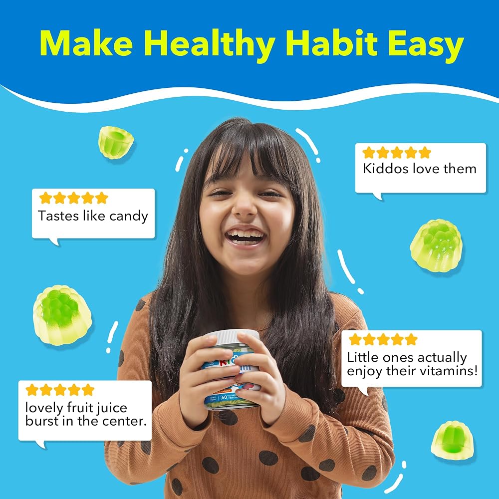 LILICARE Kids Calcium Gummies with Vitamin D3 K2 - 60 Gummies - image 7