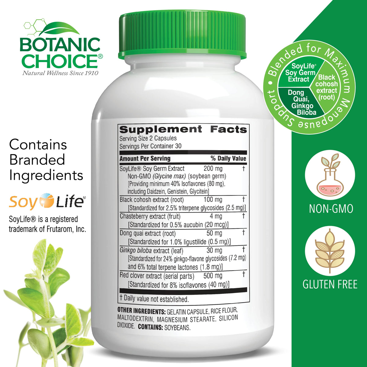 Botanic Choice Natural Menopause Hot Flash Relief - 60 Capsules - image 2