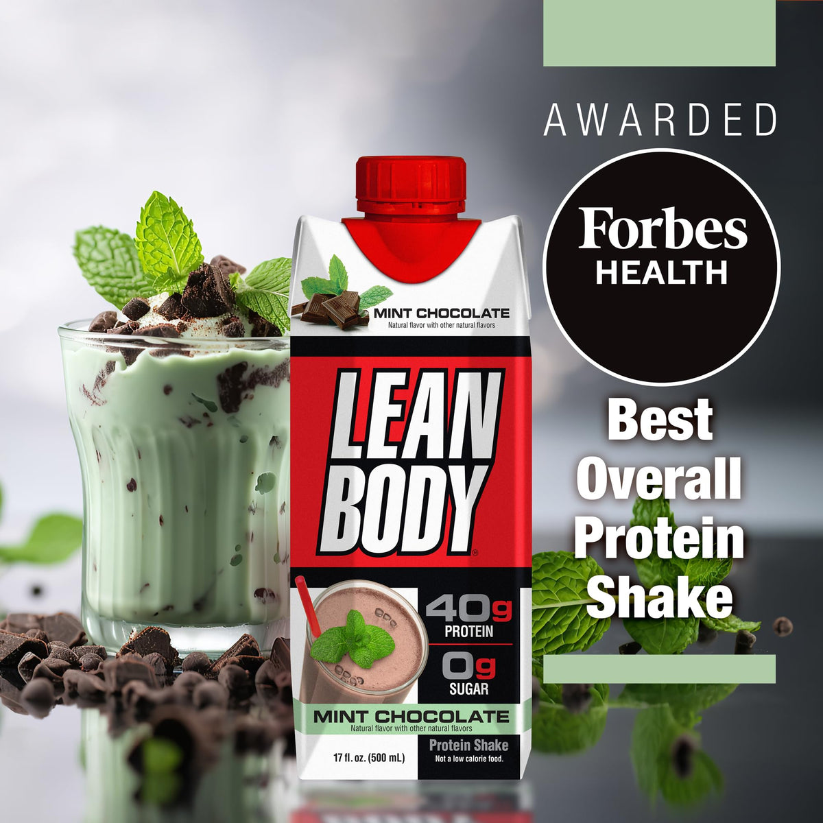 Labrada Lean Body Ready-to-Drink Protein Shake Mint Chocolate - 12 Pack - image 2