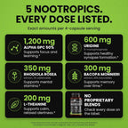 Off Meta Nootropics GigaChad Stack Brain Supplement - 120 Capsules - image 3
