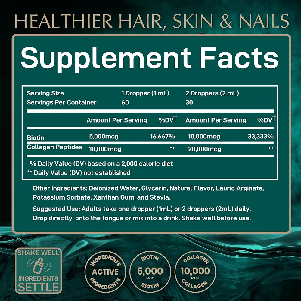 WILD FUEL Liquid Collagen Peptides with Biotin Parent - image 7