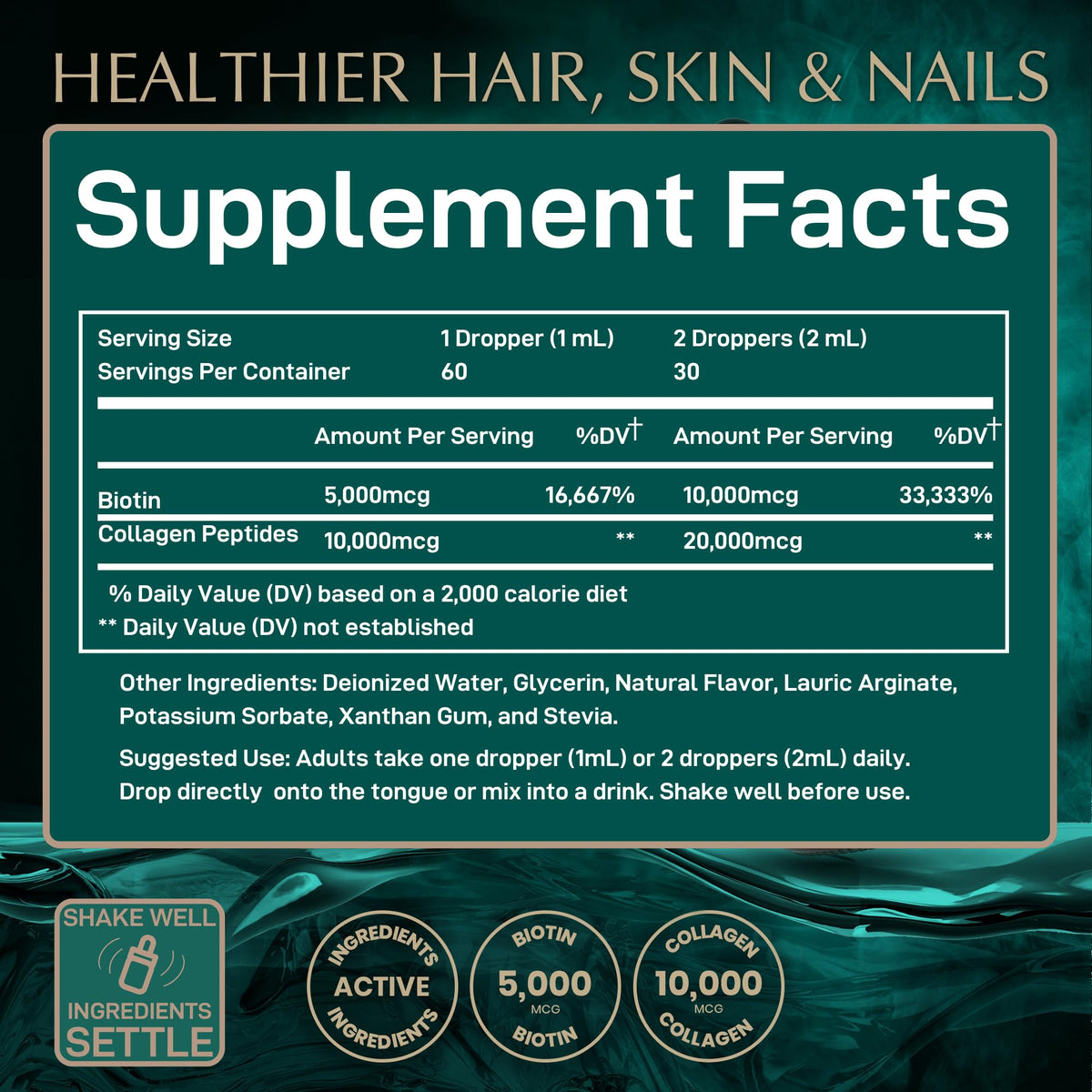 WILD FUEL Liquid Collagen Peptides with Biotin Parent