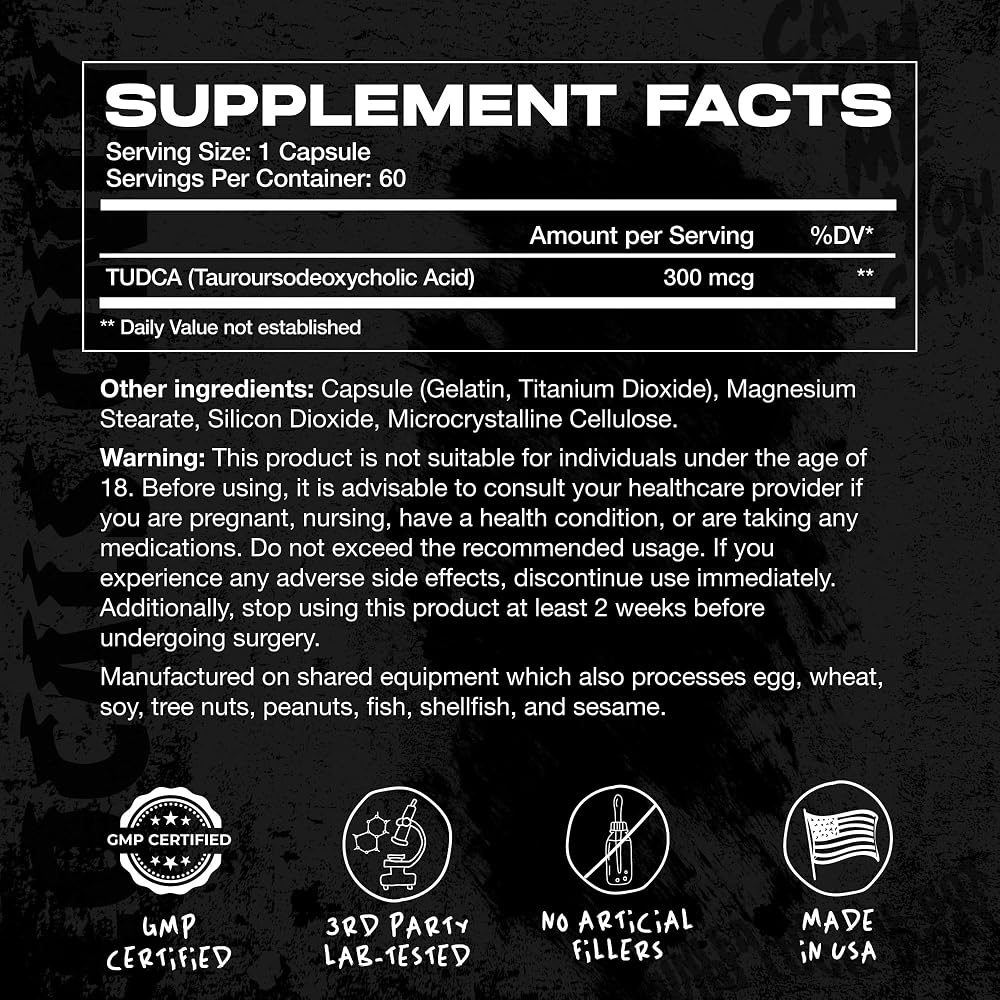 AFTERDARK TUDCA Liver Support Supplement - 60 Capsules - image 3