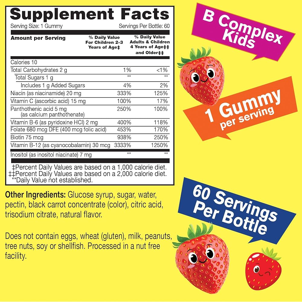 WellYeah B Complex Gummies for Kids - 60 Gummies - image 2