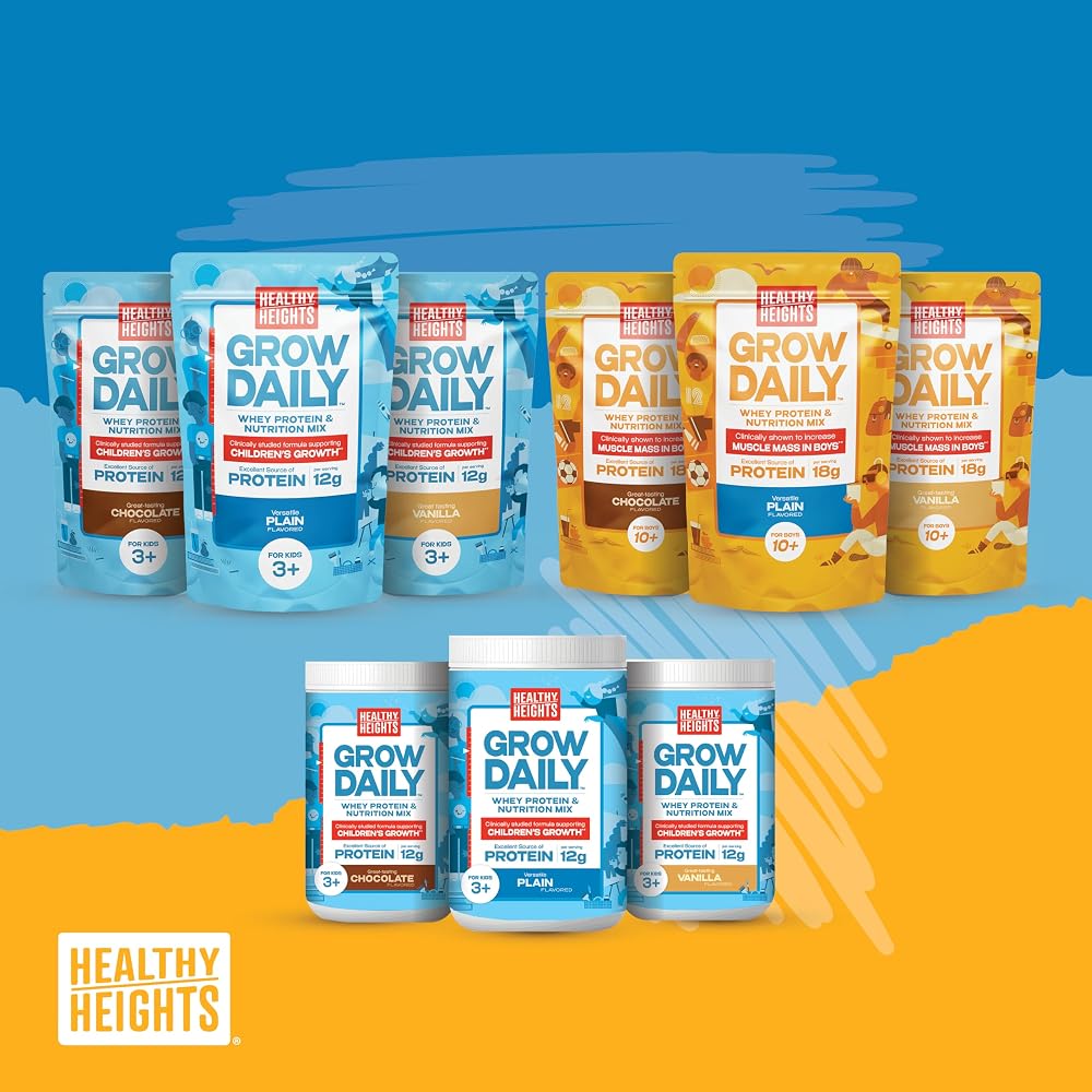 Healthy Heights Grow Daily Kids Protein Drink Mix Plain - 21.6 oz - image 7
