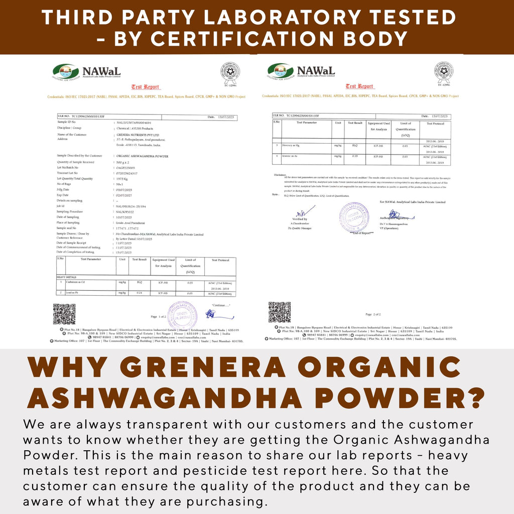 Grenera Organic Ashwagandha Root Powder - 1 kg - image 3