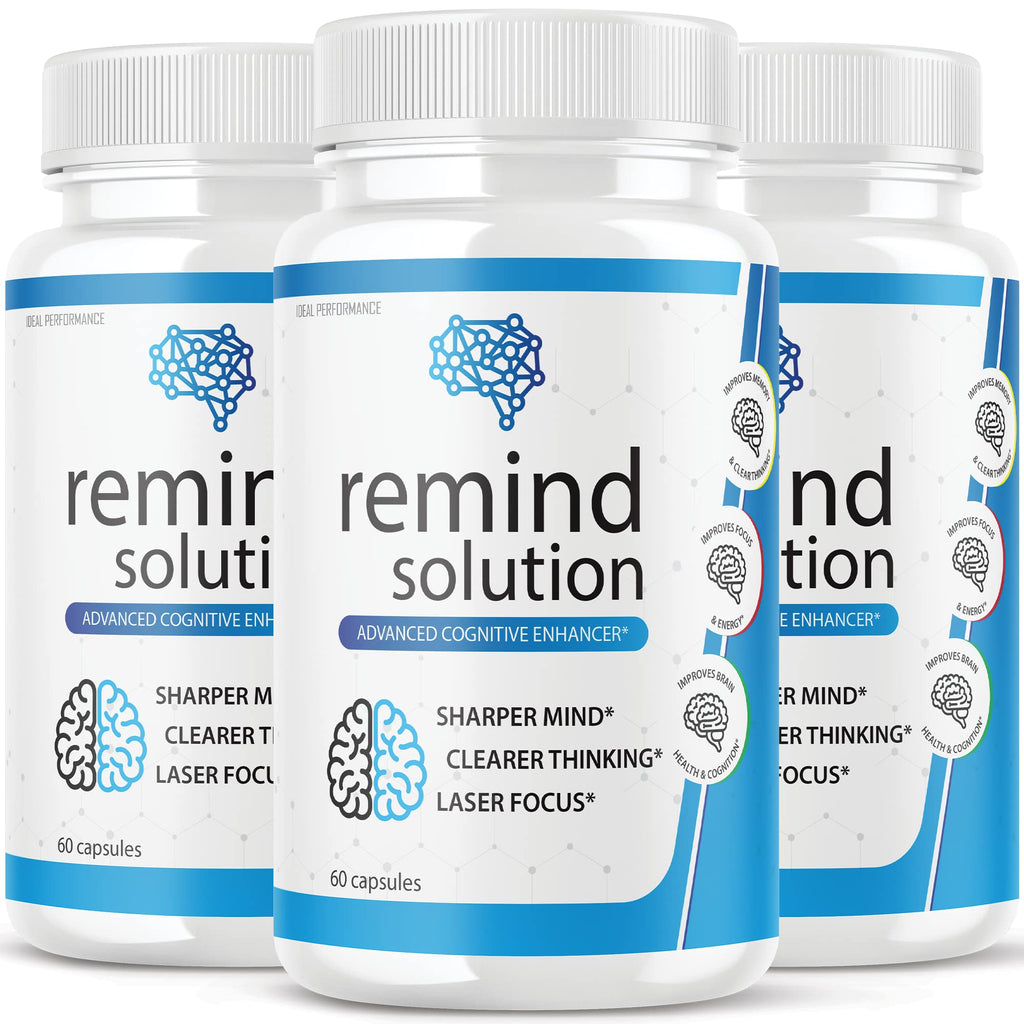IDEAL PERFORMANCE Remind Solution Memory Cognitive Support - 180 Capsules