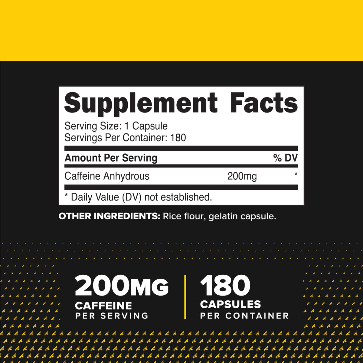 Primaforce Caffeine Pills 200mg - 180 Capsules - image 2
