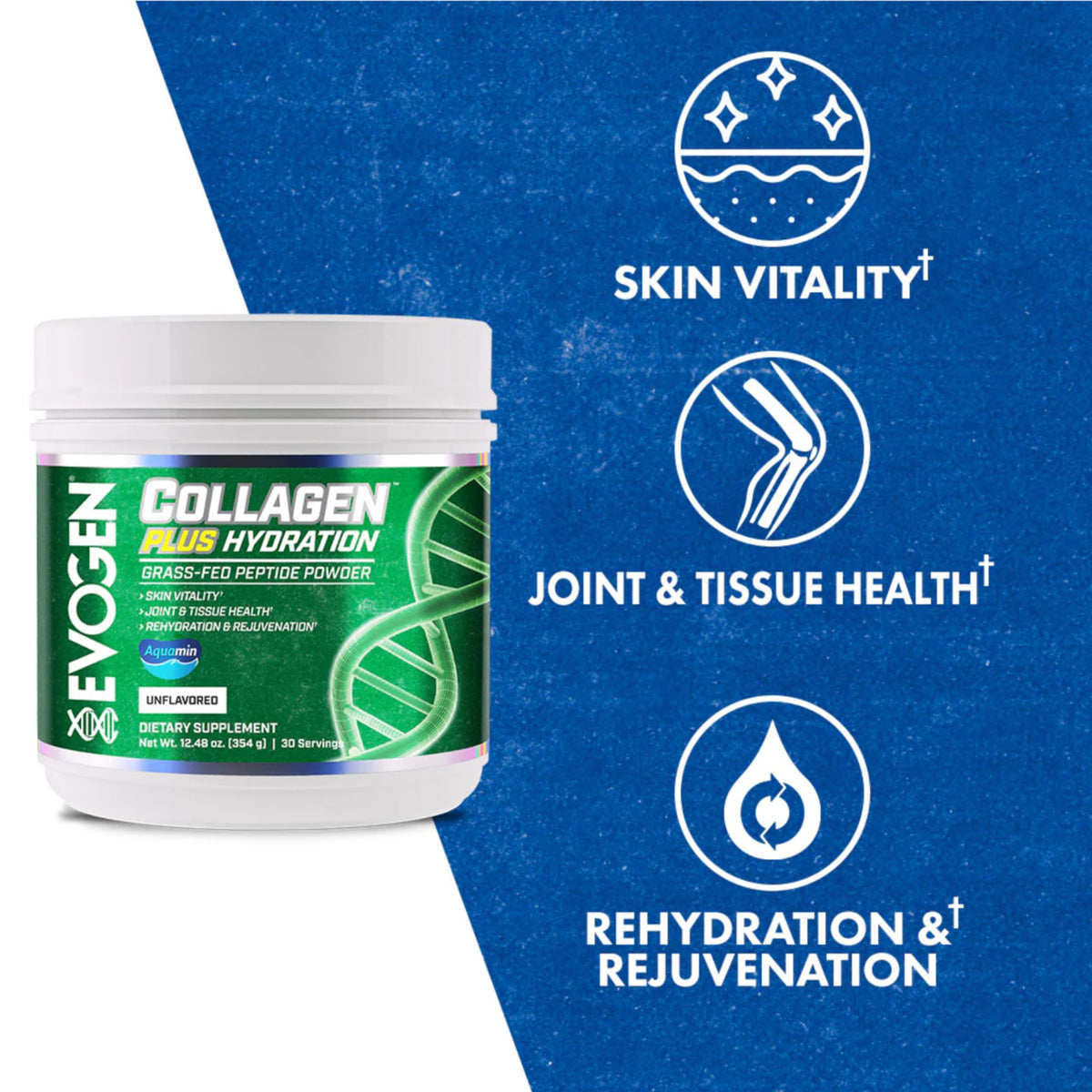 Evogen Collagen Plus Hydration Vanilla Powder