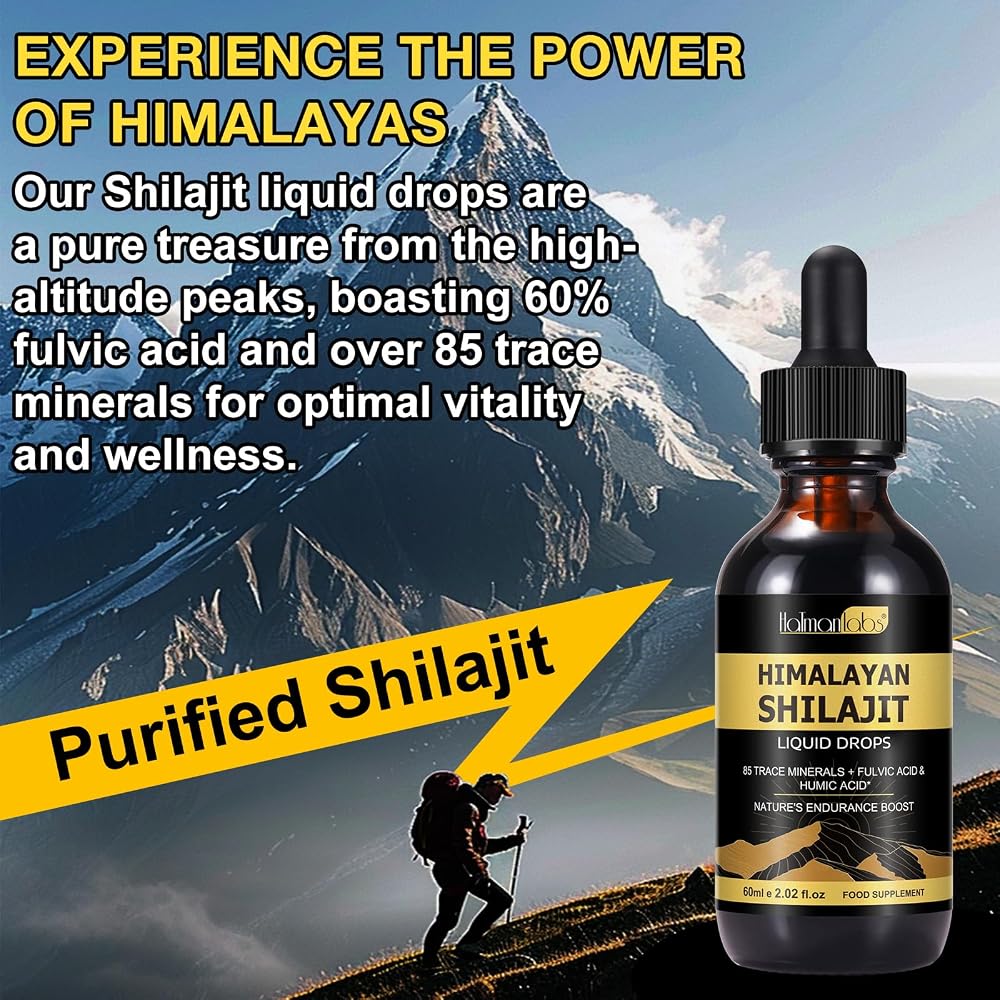 MXCZBSM Shilajit Pure Himalayan Organic Resin Drop