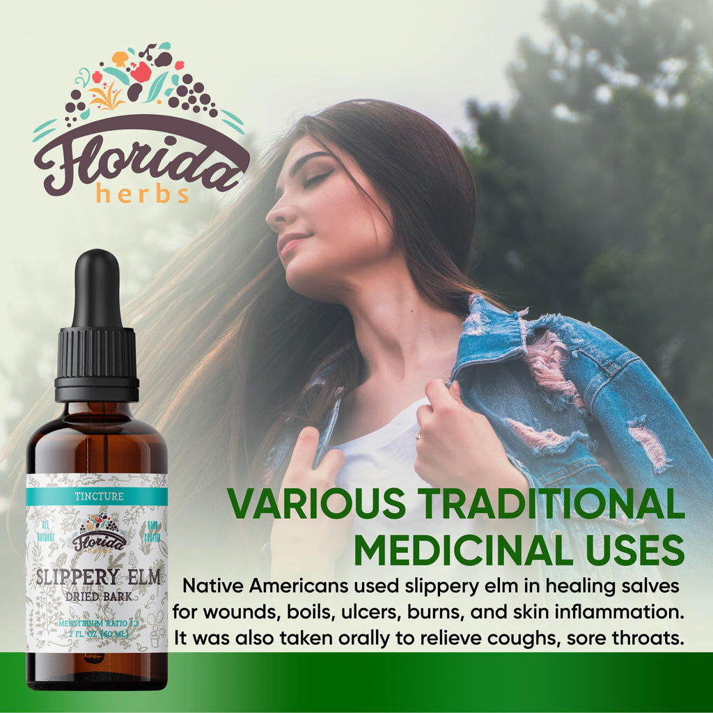Florida Herbs Slippery Elm Tincture Herbal Extract - 2 Fl Oz - image 2