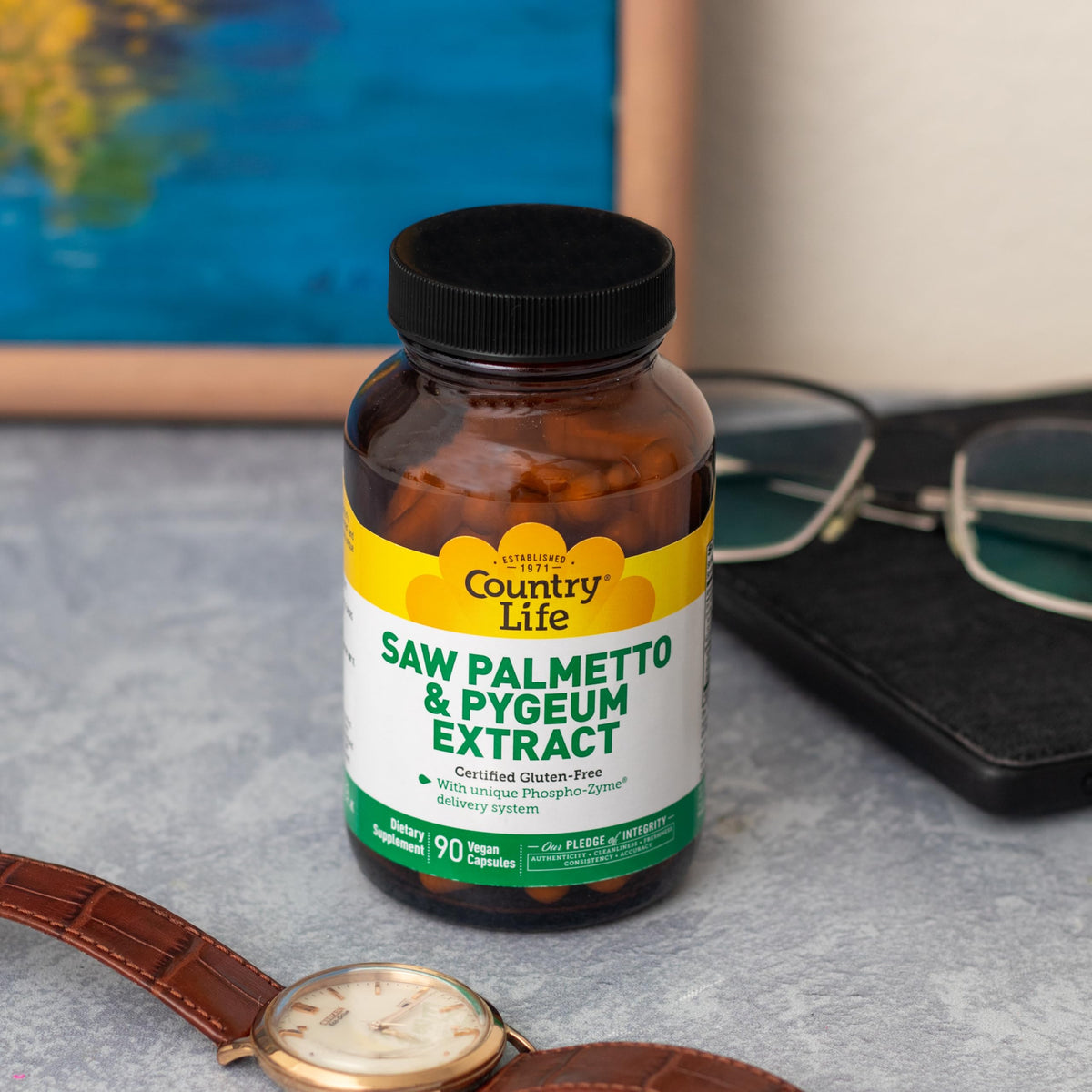 Country Life Saw Palmetto & Pygeum Extract - 90 Vegan Capsules - image 3