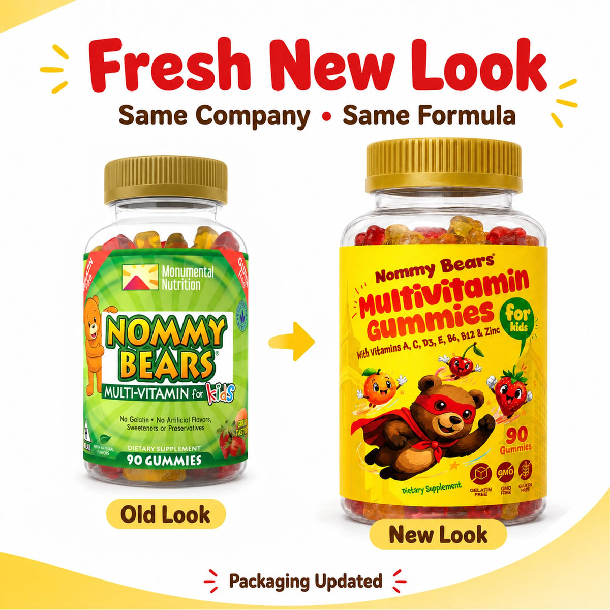 NOMMY BEARS Kids Multivitamin Gummies Age 2+ - 90 Gummies - image 9