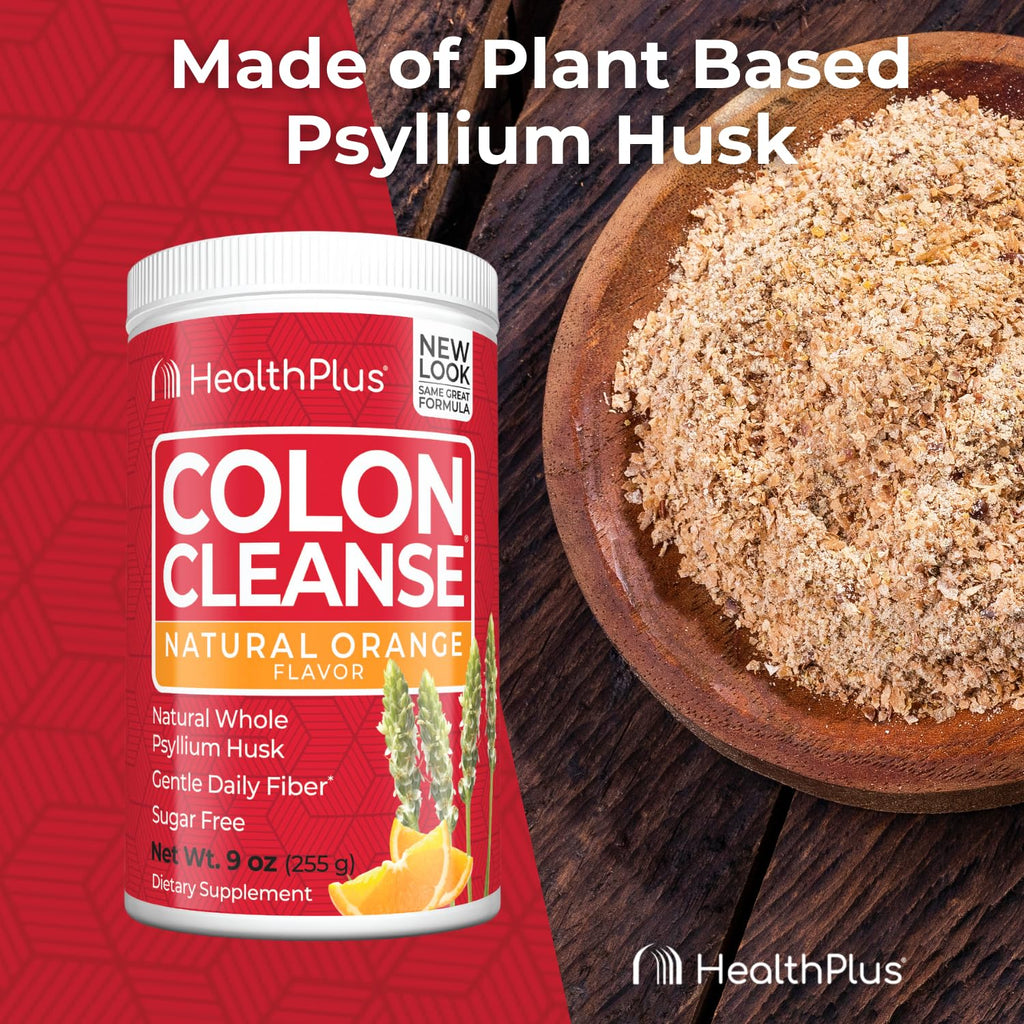 Health Plus Colon Cleanse Fiber Powder Orange - 9 oz - image 6