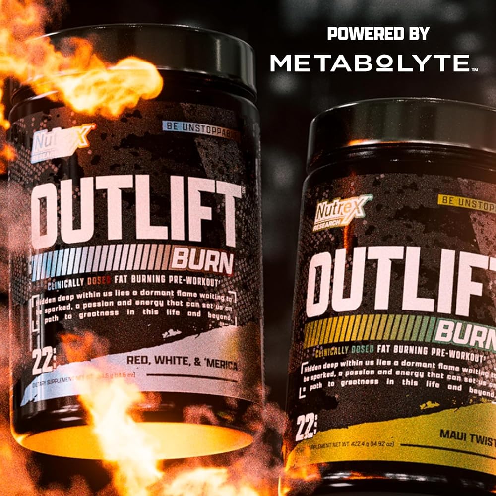 Nutrex Outlift Burn Pre-Workout Powder for Energy & Endurance - 22 Servings - image 7