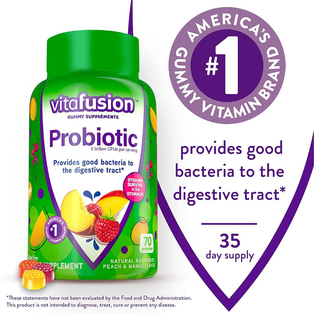 Vitafusion Probiotic and Vitamin C Gummy Supplements - 220 Count - image 3