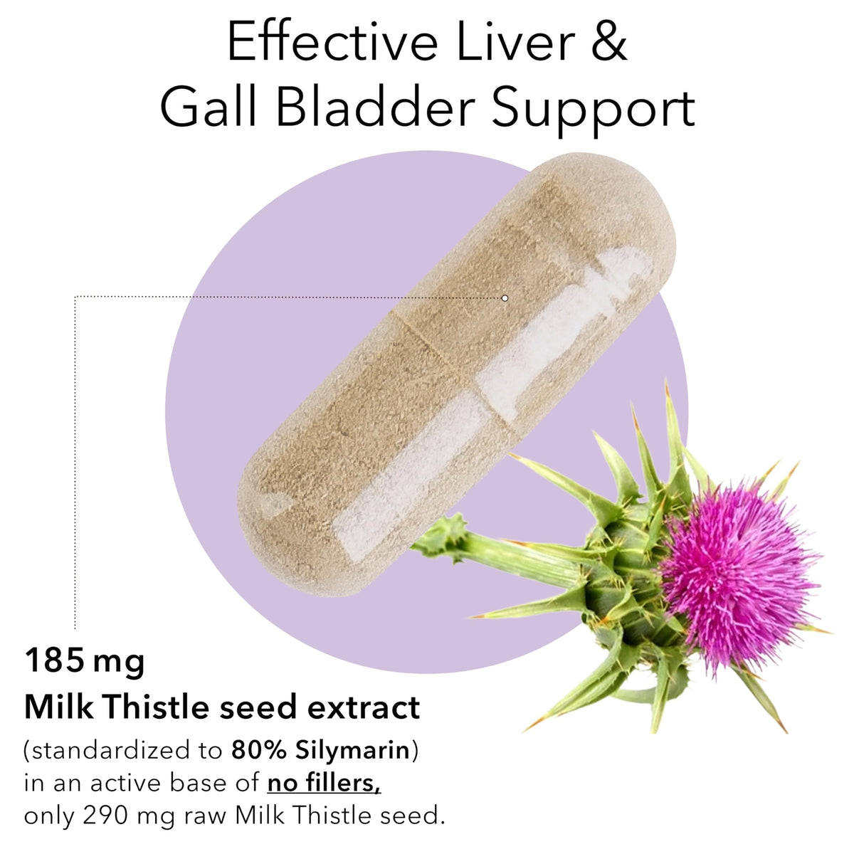 Kroeger Herb Products Milk Thistle Liver Support - 90 Capsules - image 4
