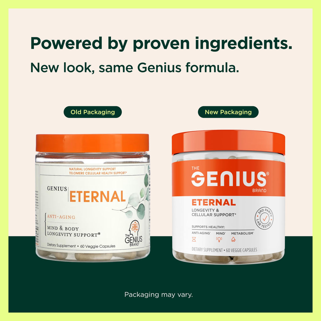 The Genius Brand Genius Eternal Cellular Repair Supplement - 60 Capsules - image 4
