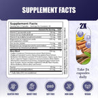 NATION HEALTH MD Gluco24 Supplement with Berberine - 60 Capsules - image 2