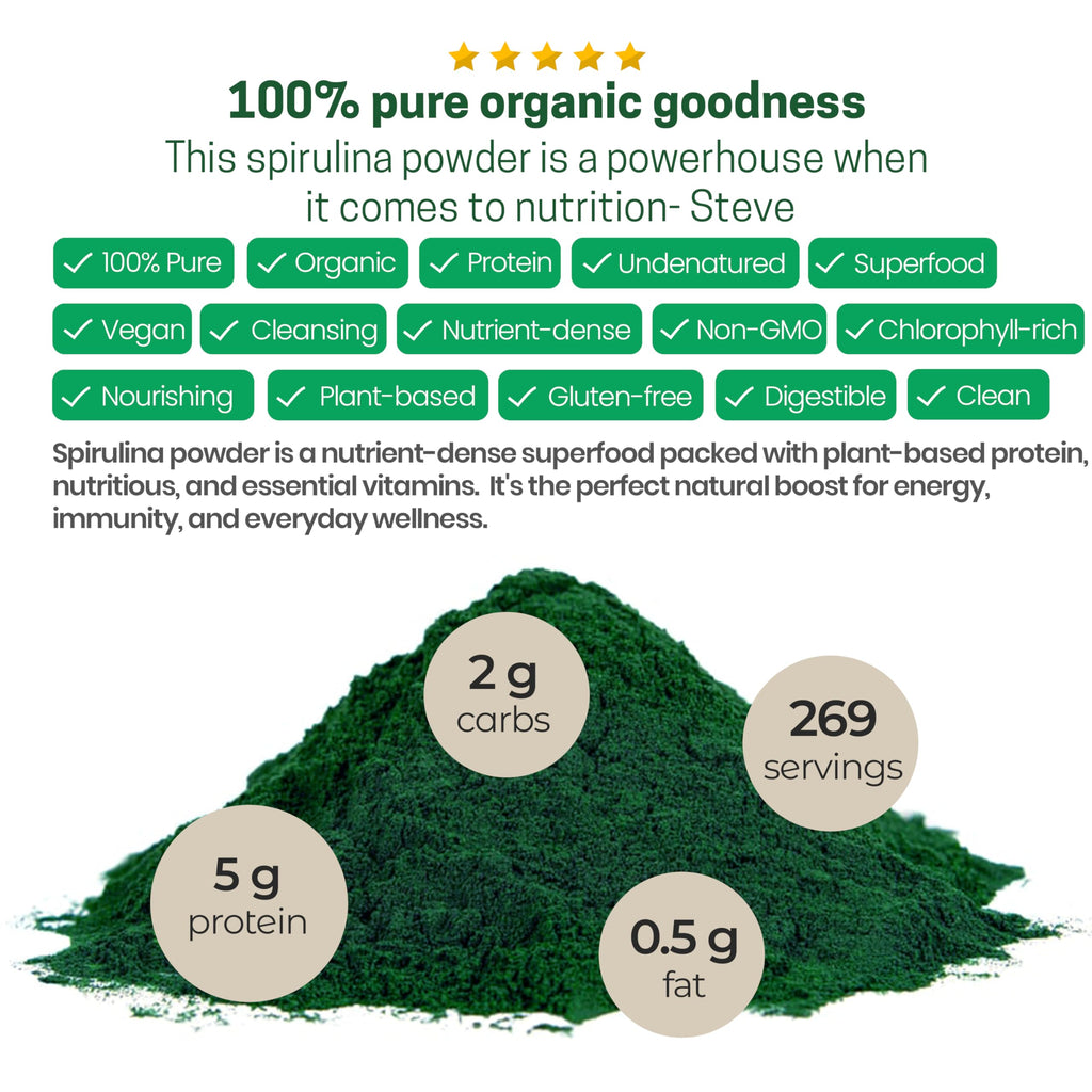 Z Natural Foods Organic Spirulina Powder - 80 oz - image 5