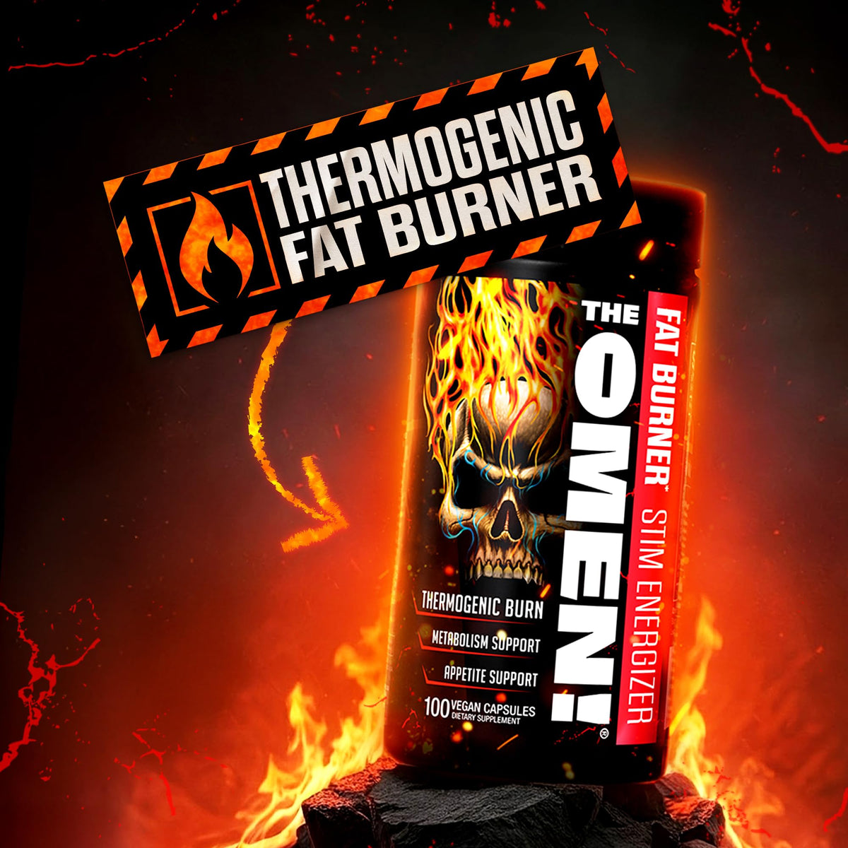 JNX SPORTS The Omen Fat Burner for Men & Women - 100 Capsules - image 2