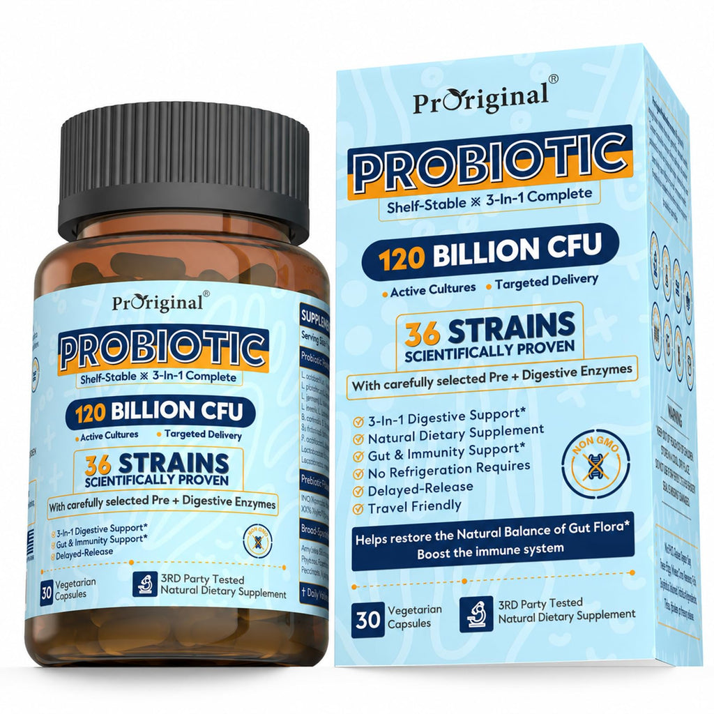 Proriginal PLUS+ Probiotic 120 Billion CFU 36 Strains - 30 Capsules