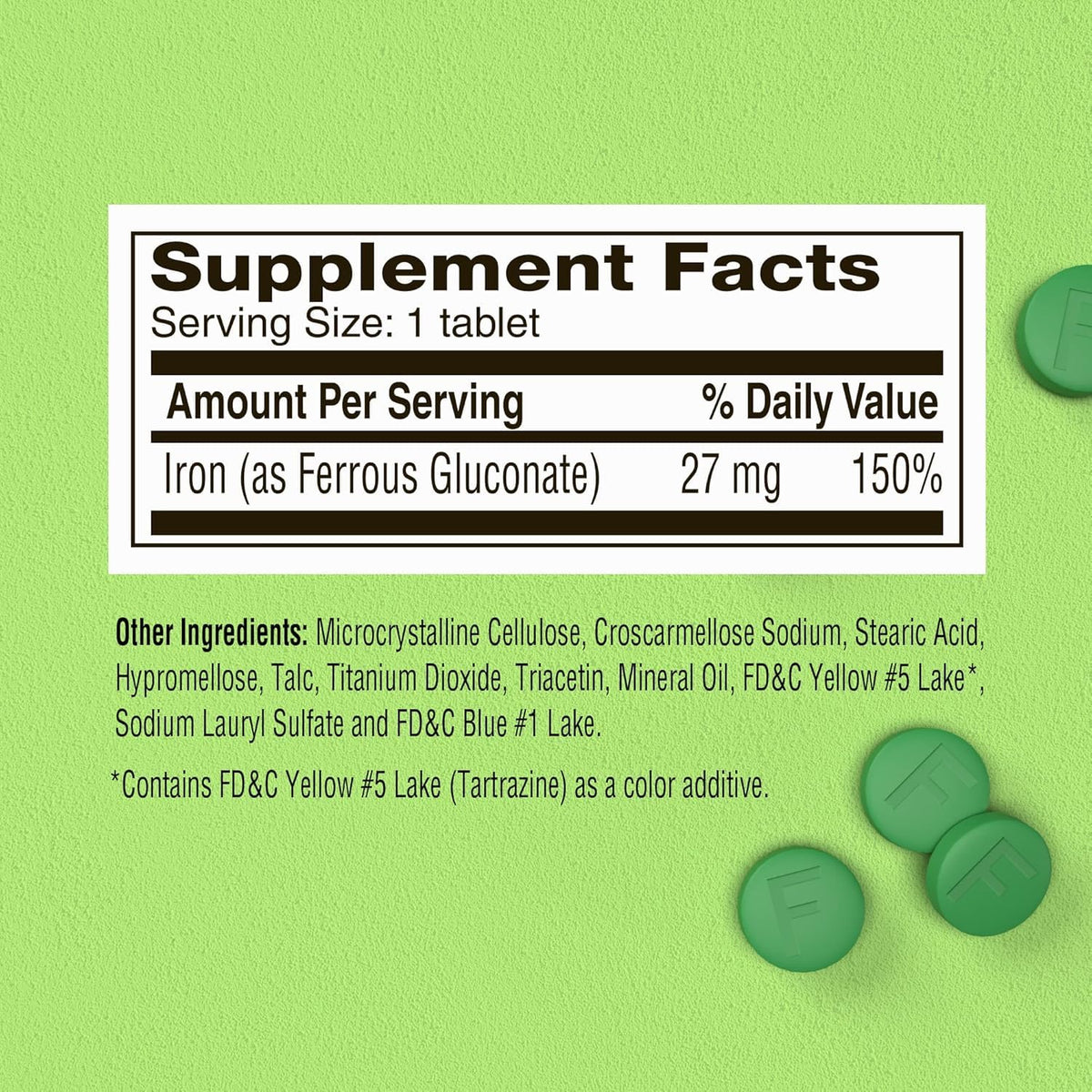 Fergon High Potency Iron Supplement Tablets - 300 Count - image 5