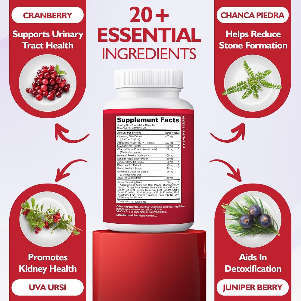 Happee Kidney Cleanse Detox & Support Supplement - 60 Capsules - image 4