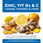Vitaminerals Z D C Zinc Complex 50mg Vitamin D3 - 120 Capsules - image 2