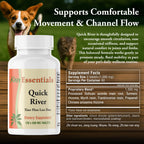 Kan Herbs Quick River Pet Mobility Support - 120 Tablets - image 3